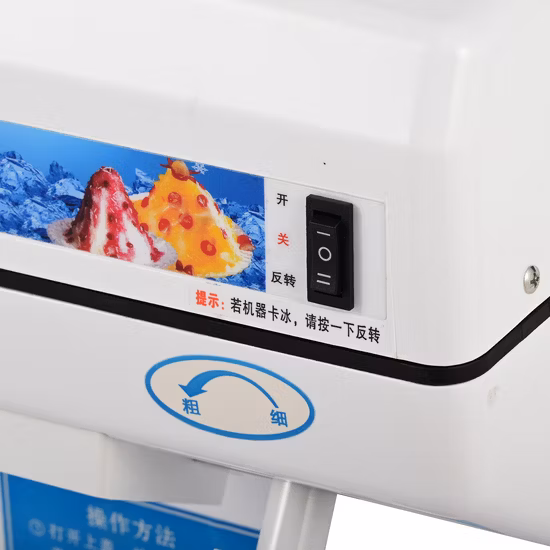 Triturador de barbeador de gelo comercial 120 kg/h máquina elétrica de fazer cone de neve comercial
