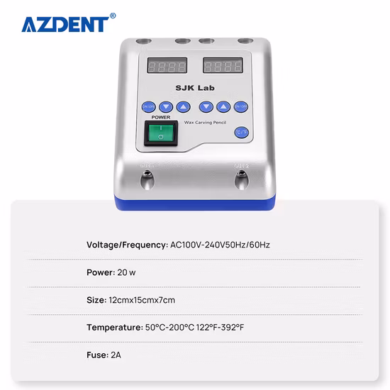 Azdent LED Botão de controle visual 20W 4L Sjk Faca de cera elétrica