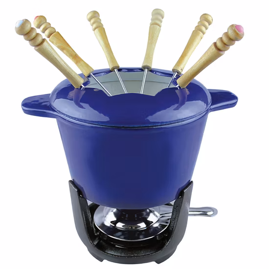 Fondue De Queijo Esmaltado Com Queimador