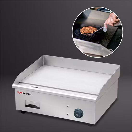Grelha elétrica de mesa plana sem fumaça