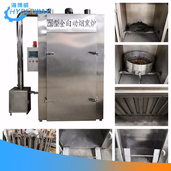 Máquina de processamento de alimentos forno comercial elétrico secagem fumar carne de peixe frio fumante industrial