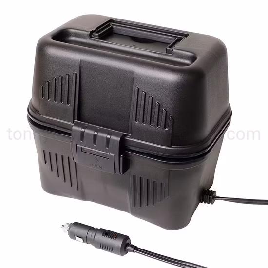 Aquecedor de alimentos para carro 12V, mini forno portátil pessoal para reaquecimento e cozimento de alimentos crus